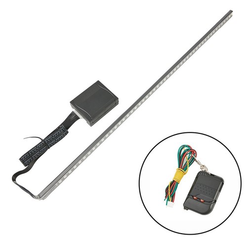 1 Pc 22 7 Colors 48 LED RGB Car Flash Strobe Light Strip + Remote Control - Picture 6 of 15