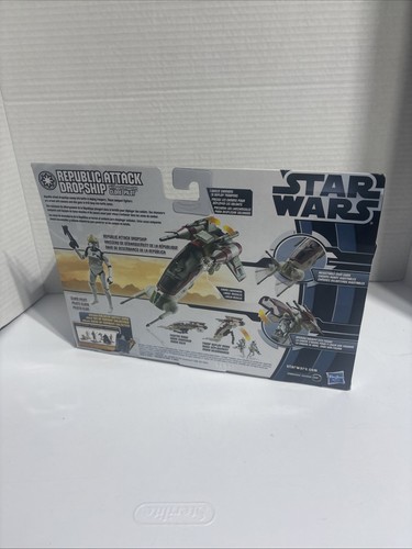Star Wars Clone Wars Republic Attack Dropship w/Clone Pilot - RARE New, Sealed - Picture 4 of 6