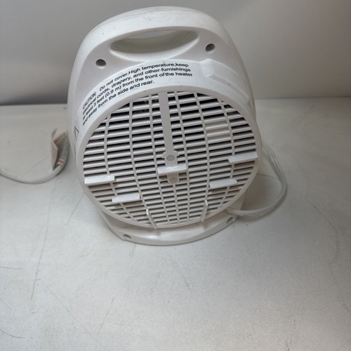 1,500-Watt Electric Portable Fan Heater with Adjustable Thermostat Indoor White - Picture 3 of 6