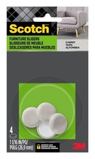 3M Scotch® Sliders, 1-1/8 in. Adhesive, Hard