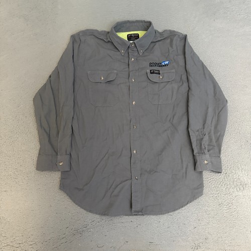 MCR Safety FR Hemd Herren Gr. XL grau langarm Knopfleiste Summit Breeze *
