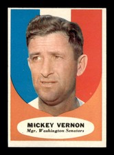 1961 Topps #134 Mickey Vernon MG VG/VGEX X3131338