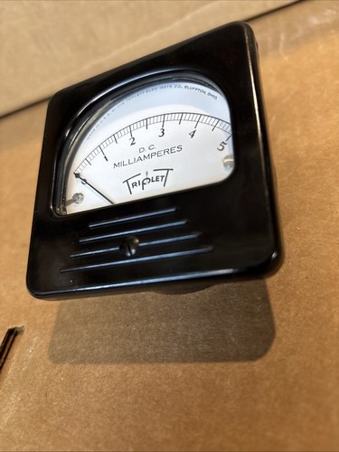 Triplett Model 327-T DC Milliamperes Panel Meter 0-5mA 3in x 3in #H - Picture 3 of 15