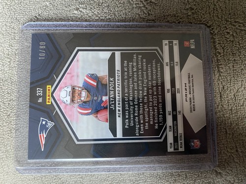 2024 Panini Mosaic JA’LYNN POLK Red And Yellow Choice Prizm /80 #337 Card Rc - Bild 2 von 3