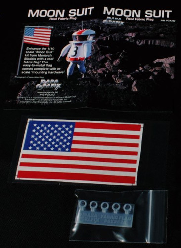 Paragrafix 252 1/10 Moon Suit Echtstoff Flagge für MOA - Bild 1 von 1