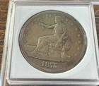 1875-S US Silver Trade Dollar - Great Details, Some Slight Scratches