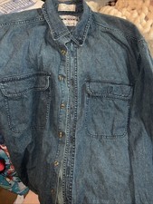 VTG 90s Levi s Denim Shirt Mens M Button Down Long Sleeve