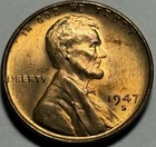 1947-S Lincoln Wheat Cent — Uncirculated MS Red 🔥 Exact Coin