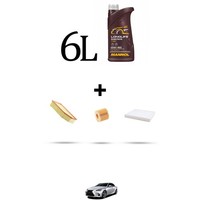 Hoffcar Servicekit 3 Filter Und 6L ÖL FüR Lexus IS (_E3_) 300H 164Kw Ab 2013