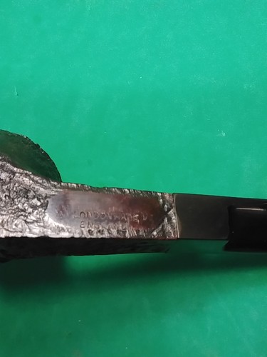 BRIAR London England Made UNBERAUCHTE Bulldogge Form. Diamantschaft sandgestrahlt schwarz  - Bild 8 von 16