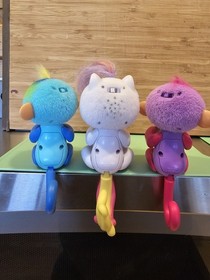 Lot x3 Fingerling Monkey Unicorn Interactive Finger Toys Tested +Batteries  VGC 