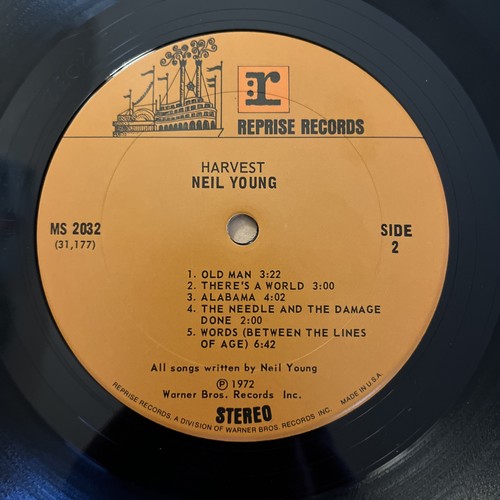 Neil Young – Harvest 1972 LP Reprise MS‑2032 Vintage With Music Book. - Picture 9 of 16