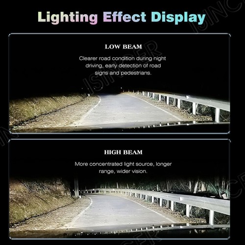 4x 9005+9006 Kit Faros LED Combo Bombilla 6000K Alta Luz Baja Super Blanco M - Imagen 9 de 17