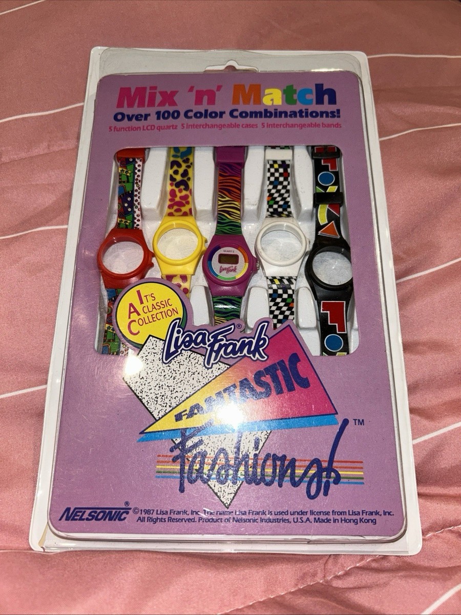 Vintage 1987 Lisa Frank Fantastic Fashions Mix N Match Watch | eBay