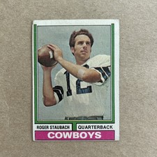 1974 Topps Football Roger Staubach Dallas Cowboys Card #500