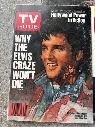LOT 3 1980's Elvis Presley TV Guide Magazine The Day Elvis Died, Hollywood - Picture 3 of 7