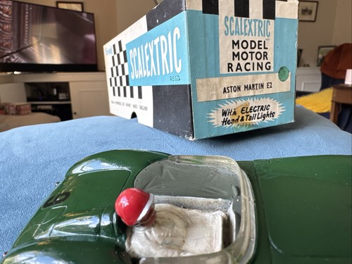 Vintage Scalextric Aston Martin C57 Boxed Working Vgc Rare - Picture 6 of 9