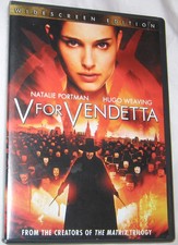 V For Vendetta DVD, 2006, Widescreen Action Adventure GD Tested