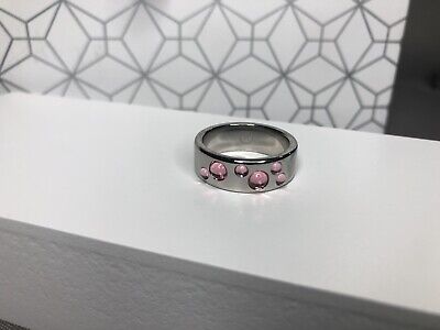 Bague Femme CLYDA Acier Inoxydable Et Oxyde Rose Taille 58 Anneau Bijoux Bulle eBay