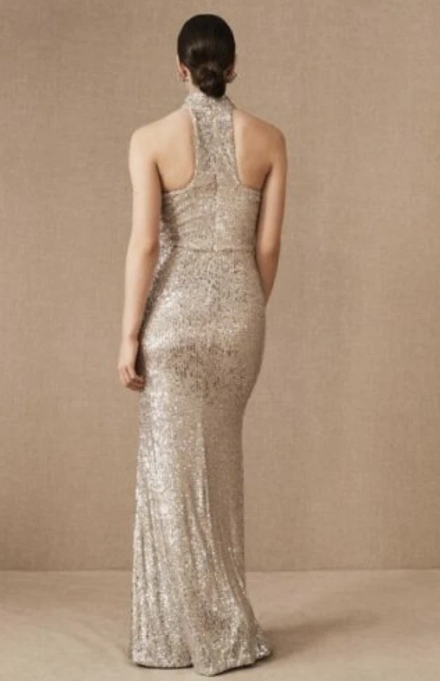 Liquid sequin clearance dress