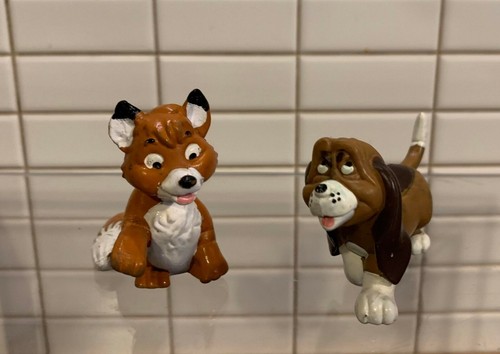 Raro DISNEY EL ZORRO Y EL SABUESO, 2 FIGURAS PVC MAIA & BORGES, PORTUGAL, 1982. - Imagen 1 de 9