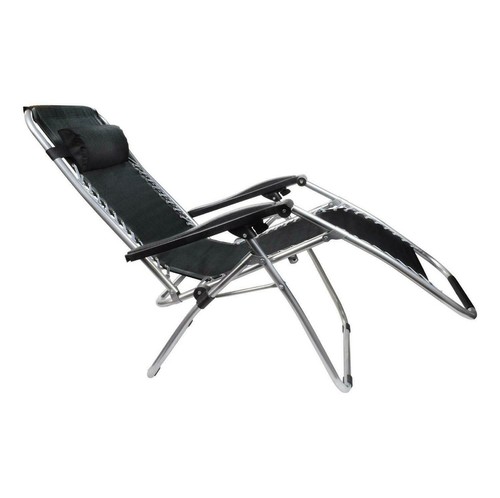 ZERO GRAVITY SUN LOUNGER SET 2 CHAIRS & TABLE GARDEN FURNITURE CHAIR - Picture 5 of 9
