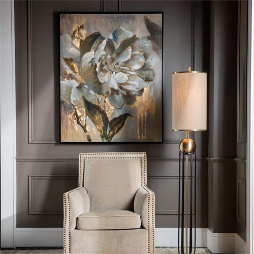 Uttermost Dazzling Contemporary Wood and Acrylic Floral Art in Multi-Color - Picture 3 of 6
