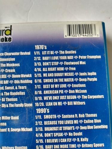 Billboard Top 10 Karaoke Box Set Volumen 3 40 canciones en 4 CD+G - Imagen 6 de 11