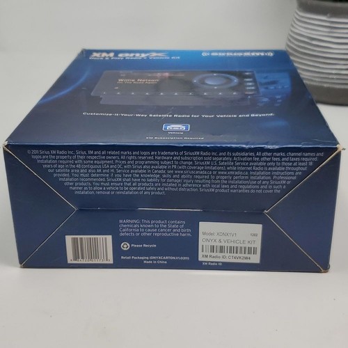 Radio Satelital Sirius XM XM Onyx XDNX1V1 XM Radio + Kit Vehículo Nuevo Caja Abierta - Imagen 5 de 12