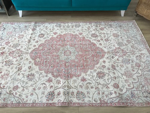 Floral oushak rug, Vintage turkish rug, Area rug, 5.3 x 8.5 ft, Bohemian rug, R - Picture 5 of 10