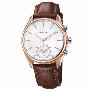 Kronaby Sekel S2746-1 Brown Leather Automatic Self Wind Smart Watch