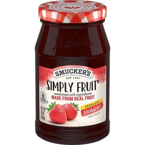 (8 pack) Smucker's Simply Fruit Seedless Strawberry Fruit Spread, 10 Ounces - Picture 6 of 6