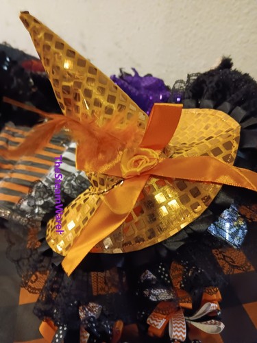 Whimsical Witchling Halloween Dress-Up Costume Set Tulle Dress & Witch Hat more - Picture 4 of 7