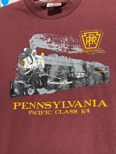Pennsylvania Pacific Class K4 vintage VTG Train T-shirt / single stitch / Medium - Picture 3 of 11