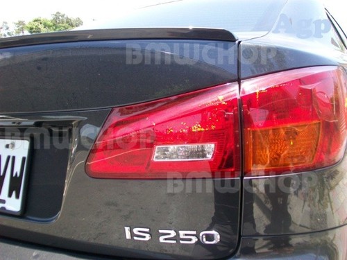 Pintado Negro Brillante Lexus IS250 IS220D IS350 2005-2012 Trasero Labio Alerón - Imagen 2 de 4