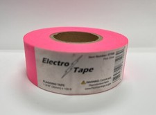 Electrotape Flagging Tape Pink 1-3/16" X 150FT 87506