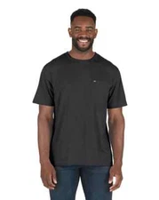 Berne Lightweight Performance Short Sleeve Pocket T-Shirt Berne BSM38 Black Hea