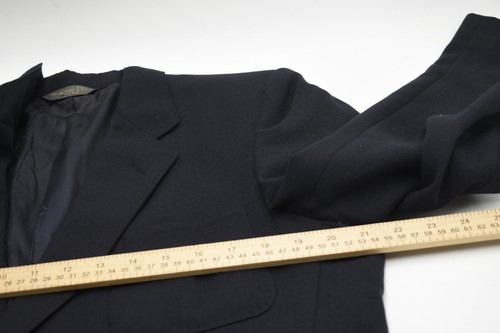 Christian Dior 43 XL Black Two Button Formal Blazer Jacket Vintage - Picture 4 of 15