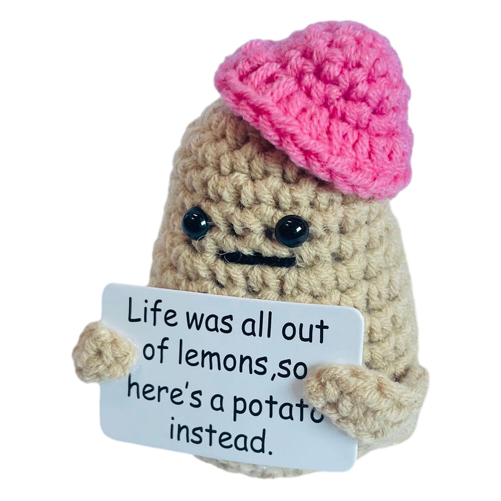 Positive Potatoes Knitting Potato Inspired Toy Tiny Dolls Funny Christams Gifts - Picture 58 of 87