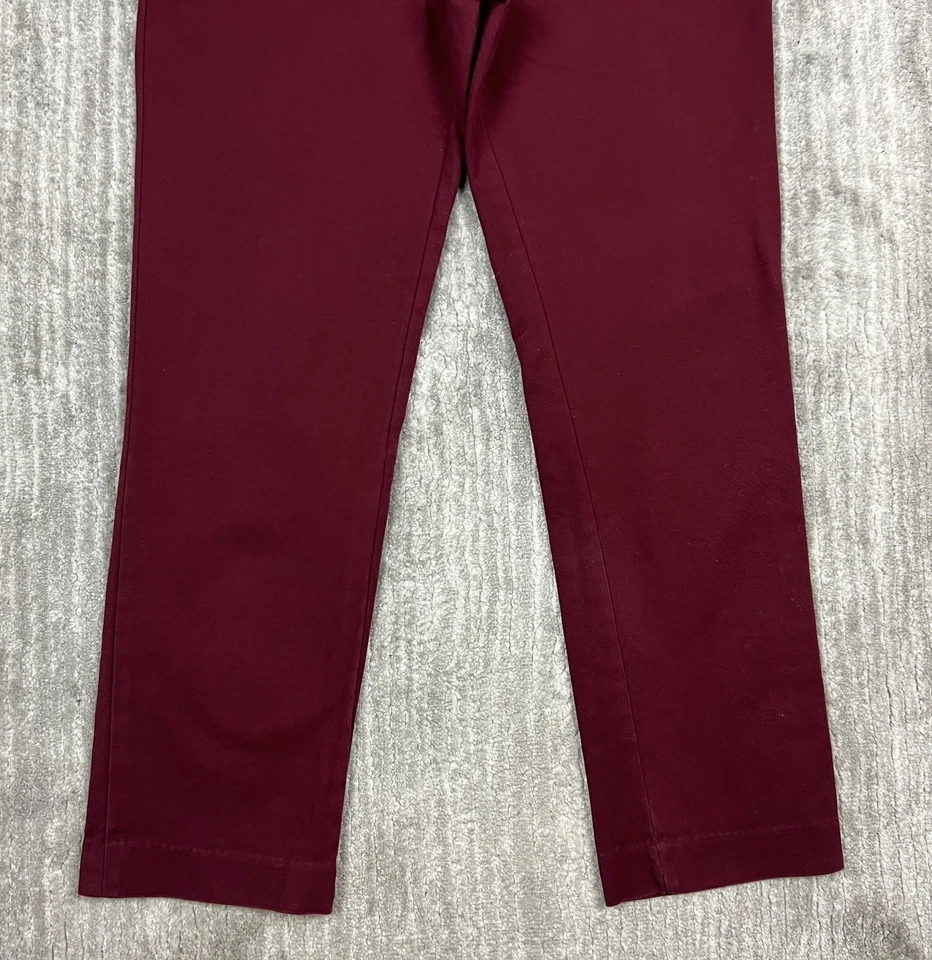 Pantalones Audrey & Celine para mujer 4 rojos informales pierna recta Foto 3 de 4