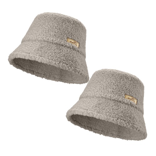 2 Packs Women's Winter Warm Bucket Hats Faux Fur Wool Fisherman Cap *CLEARANCE* - Bild 24 von 28