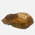 Vintage Large Burl Wood Centerpiece Bowl Boho Natural