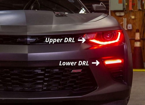 For 2016-2018 Chevy Camaro RGBW LED Halo DRL Board Headlight Bluetooth Control - Picture 6 of 9