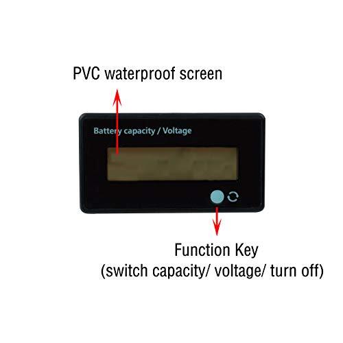 DC 12V 24V 36V 48V 72V Battery Meter, Battery Capacity Voltage Monitor Gauge ... - Picture 5 of 9