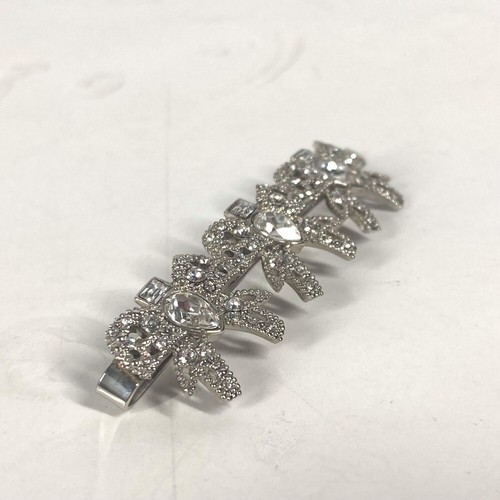 MIUMIU 5JF031 ribbon rhinestone ribbon hair accessories barrettes hairpin - Picture 5 of 12