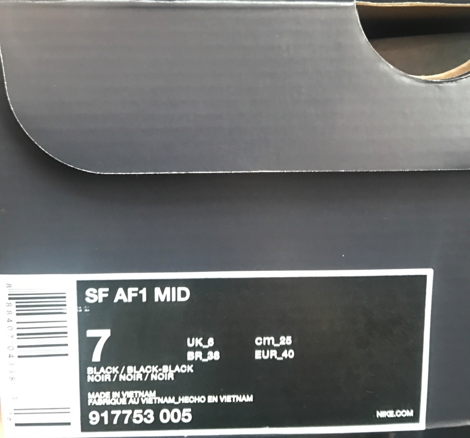 nike sf air air air force 1 mi us7 40 triplo noir sp é forza sociale 917753 005 27decf nike sf air air air force 1 mi us7 40 triplo noir sp é forza sociale 917753 005 27decf