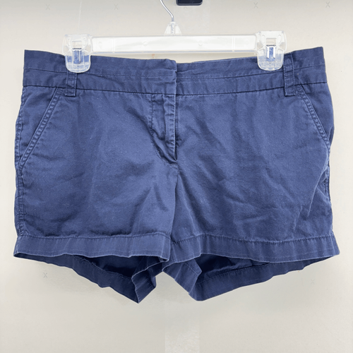 J CREW Chino Broken-In Womens Blue Two Pocket Shorts Size 6 EUC