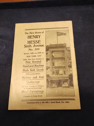 Antique Henry Hesse, Art Needle Work Pattern Booklet No. 7 Millinery Advertising - Picture 2 of 6
