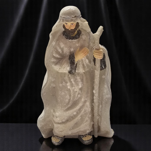 Holiday Time Nativity Wise Man Staff Magi Christmas Decoration Glitter Sparkle - 第 1/8 張圖片