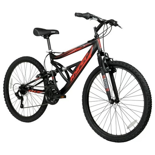 18-Speed Bicycle Men's 26 In Shocker Mountain Bike Quick-Release Bicycle Black - Picture 10 of 11